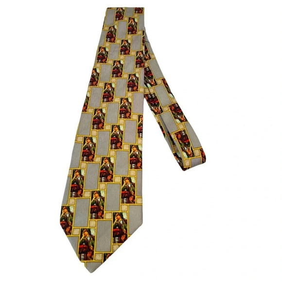 PIERANGELO MASCIADRI 100% Silk Italian Designer Men’s Tie - Picture 2 of 5